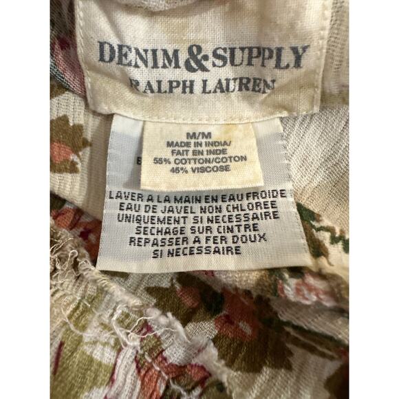 Ralph Lauren Denim & Supply Floral Tiered Maxi Skirt Medium Boho Cottagecore - Picture 9 of 16